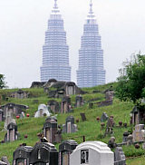 Image: Tombs in Malaysia's oldest Chinese cemetery"