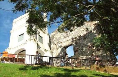 Image: Landmark: The annual Feast of St Francis Xavier is celebrated at the ruins of the 16th-century Portuguese church on St Paul's Hill."